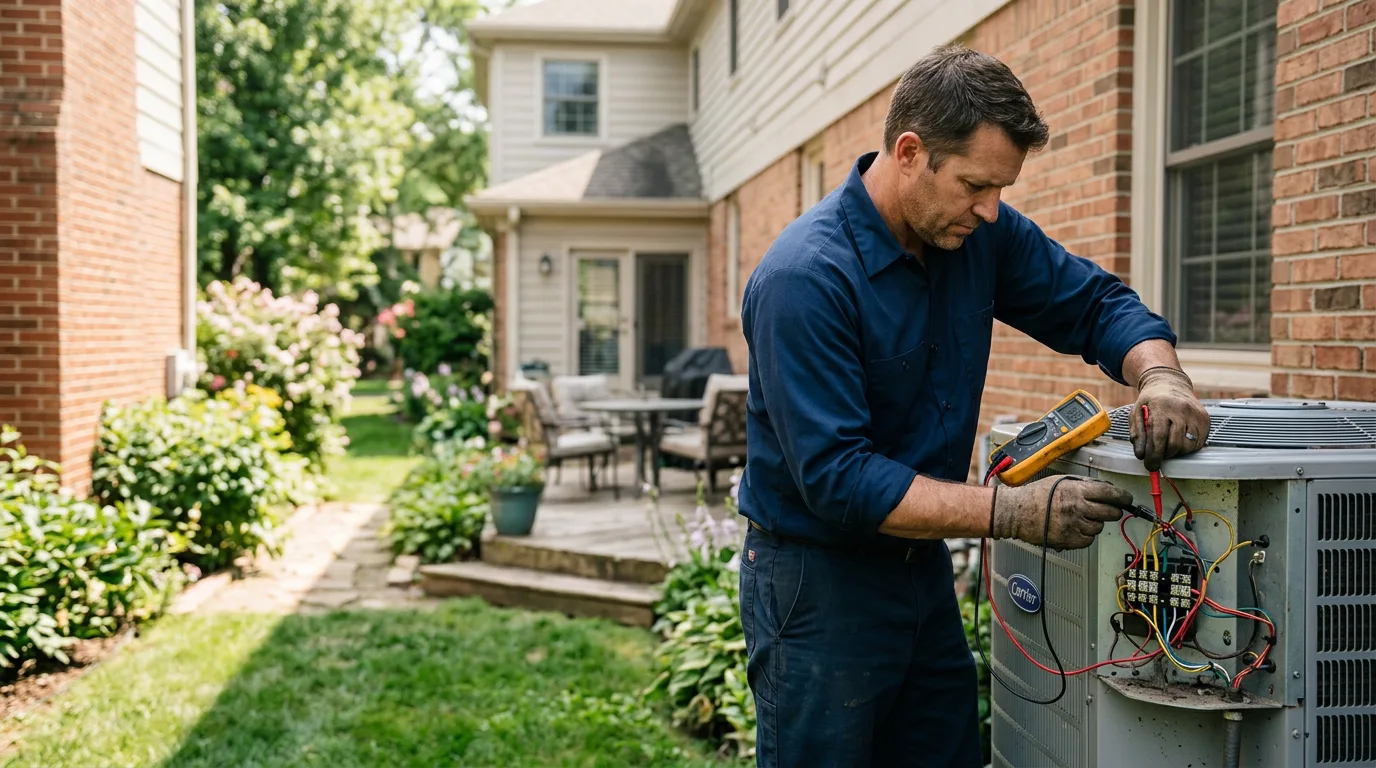 HVAC technician working near Webster, NC